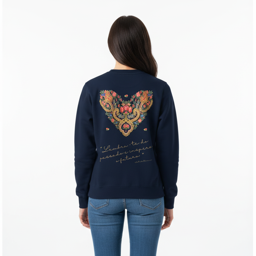 Sweatshirt « Foulard Viana Lavradeira » Édition sombre - citation