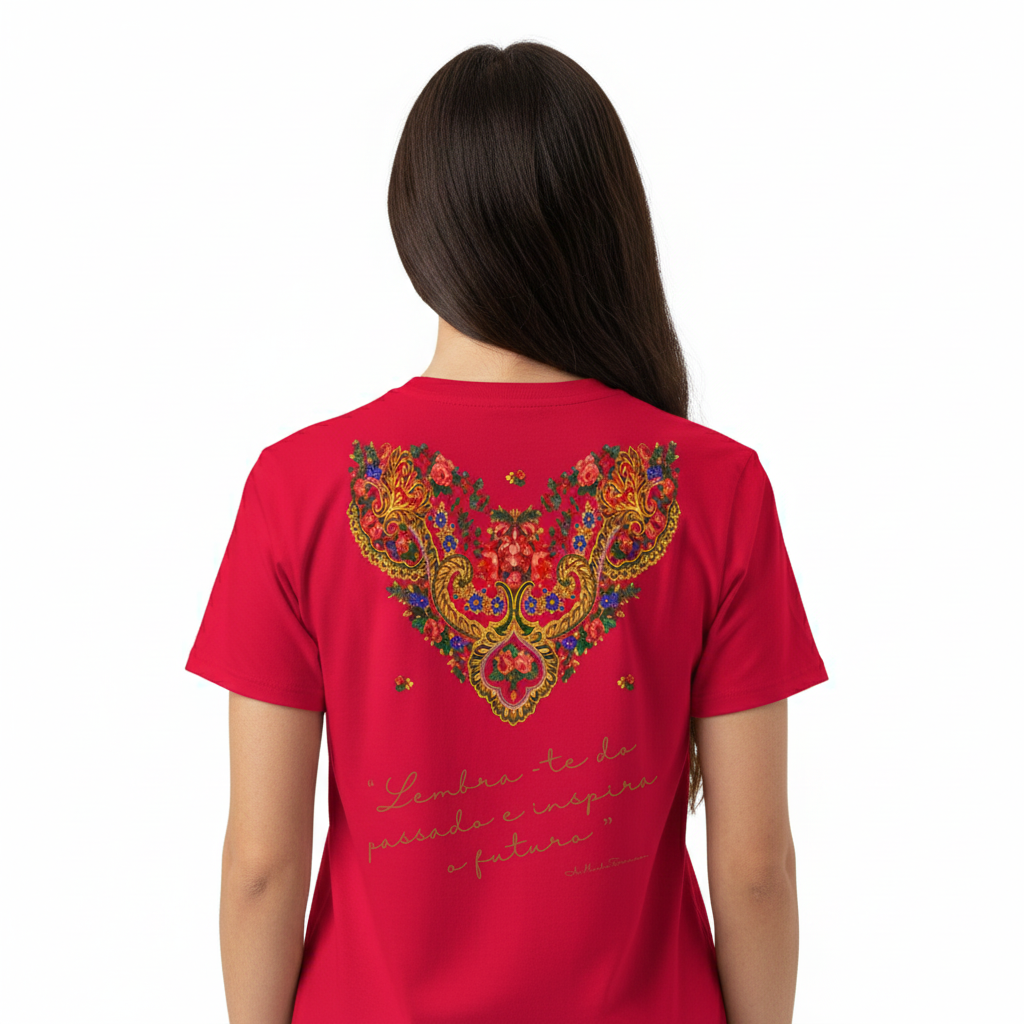 T-shirt « Foulard Viana Lavradeira » Édition sombre - citation