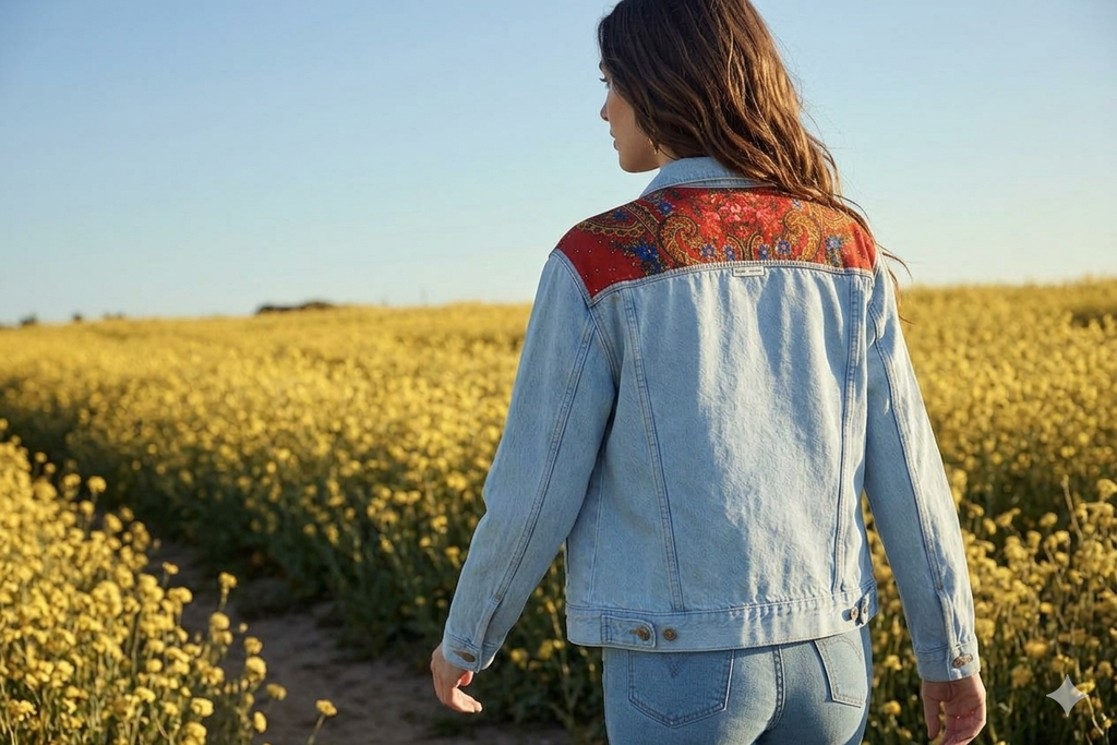 Veste #01 « Foulard Viana diamants »