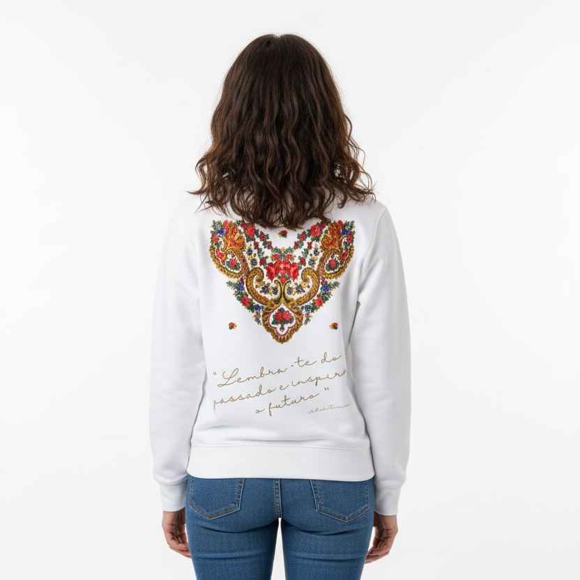 Sweat-shirt « Foulard Viana Lavradeira » Édition claire - citation