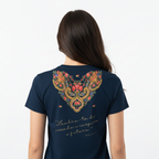 T-shirt « Foulard Viana Lavradeira » Édition sombre - citation